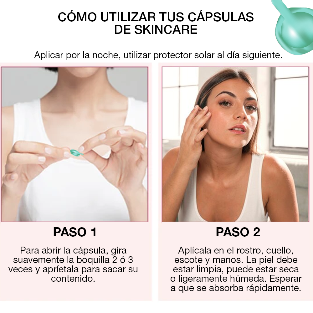Retinol Advance Cápsulas: Serum de Retinol y Aceite de Macadamia contra Marcas, Arrugas y Acné