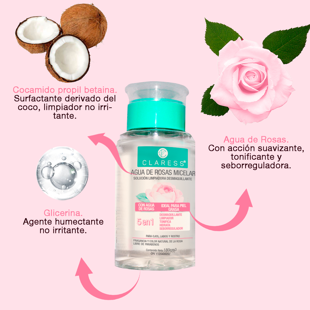 Agua de Rosas Micelar – CLARESS®