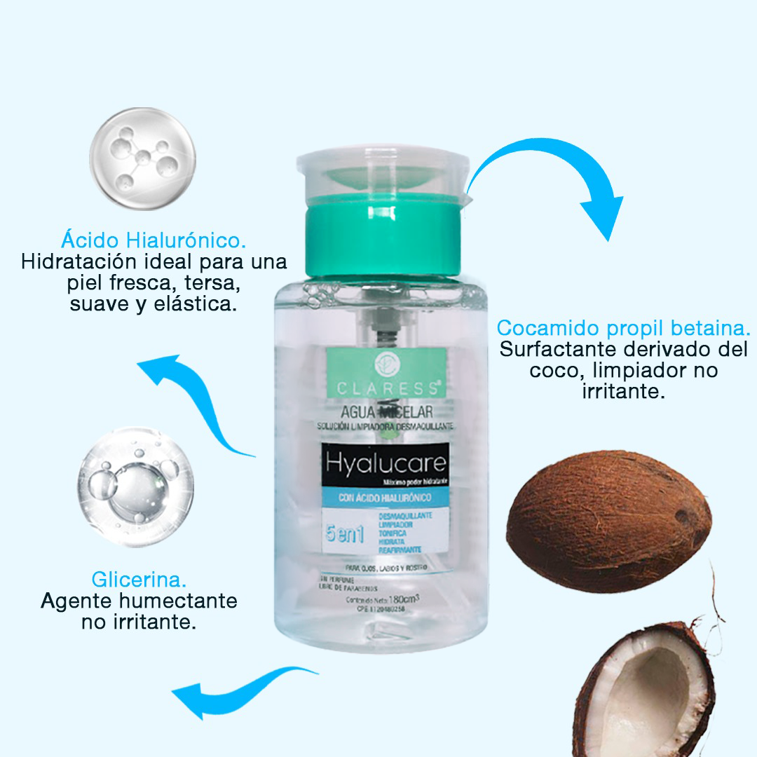 Agua Micelar de Ácido Hialurónico