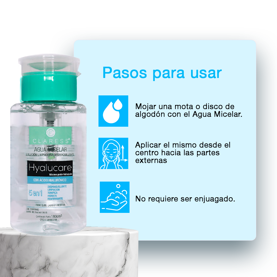 Agua Micelar de Ácido Hialurónico