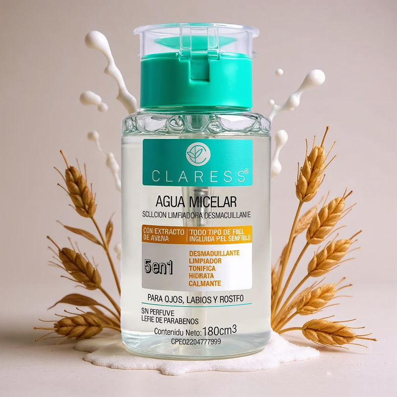 Agua Micelar de Avena Piel Sensible