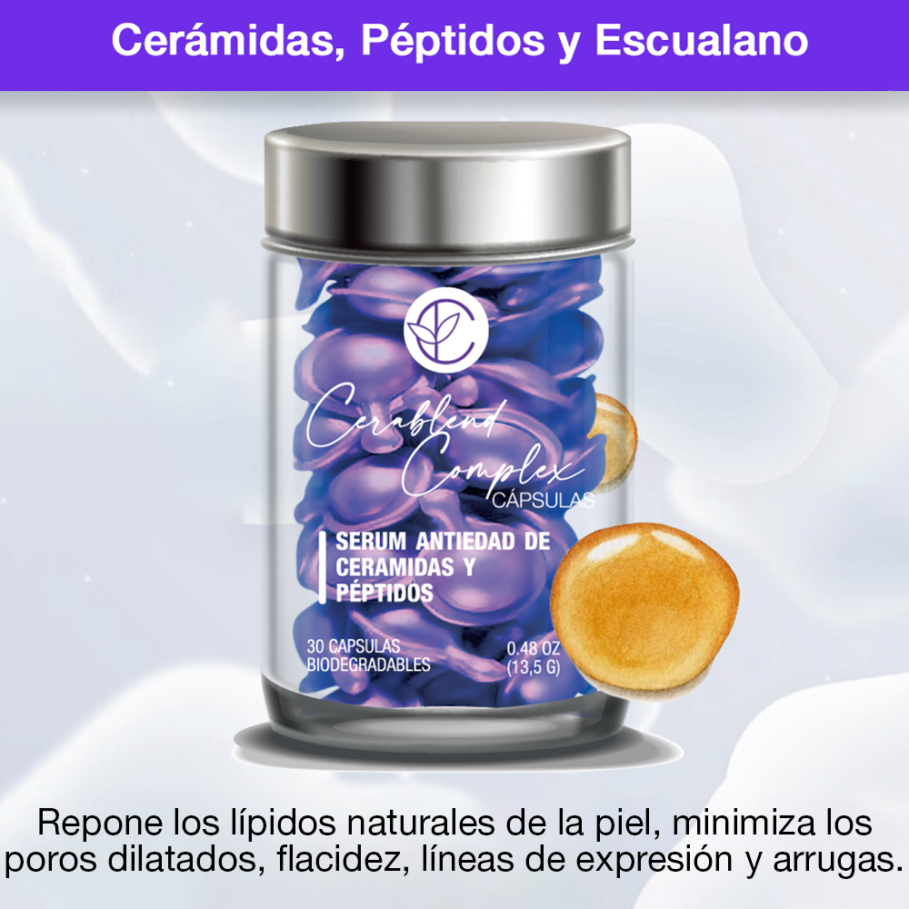 Cerablend Complex Cápsulas: Serum Antiedad de Ceramidas y Péptidos