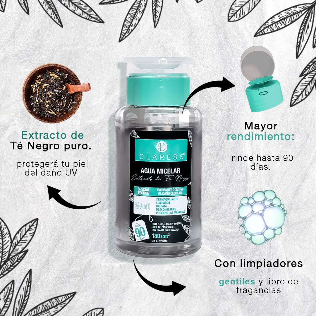 Agua Micelar de Té Negro