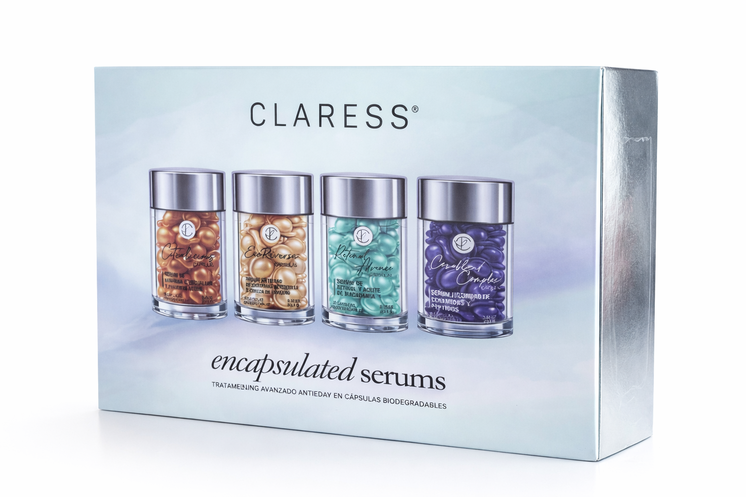 CLARESS Luxury Box · 4 cápsulas biodegradables numeradas